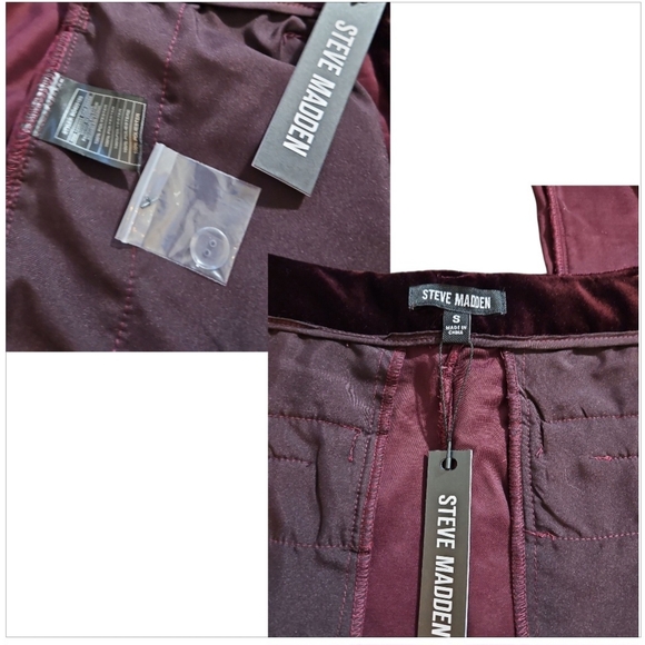 STEVE MADDEN Woman's Mercer Velvet Straight Leg Pants - Picture 11 of 11